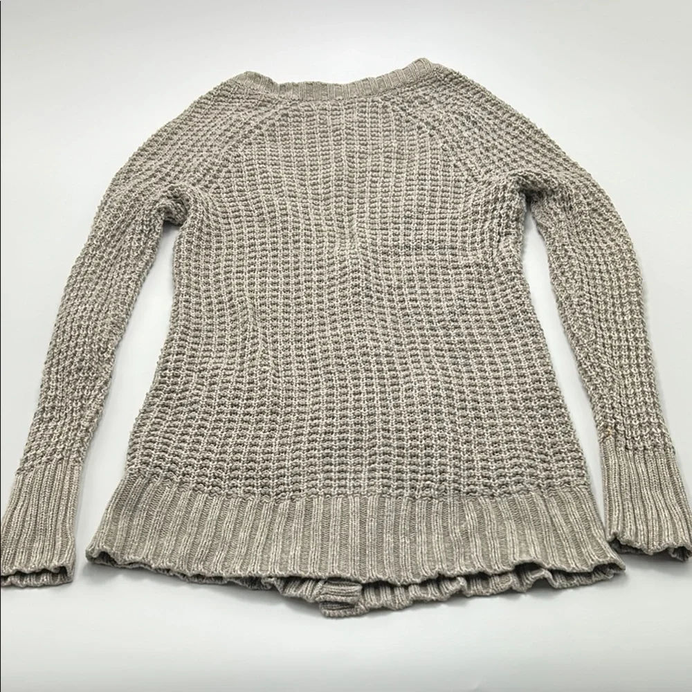 Bella Swan Core American Eagle Knit Cardigan Y2K Twilight Grunge Small Gray